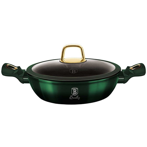 Cratita BERLINGER HAUS Emerald BH/6060, 3.8l, 28cm, aluminiu, verde
