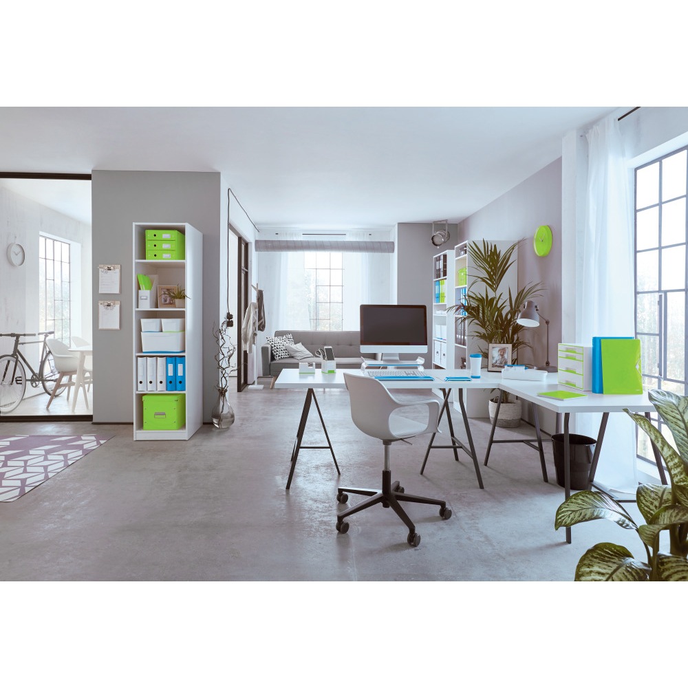 Mapa documente cu elastic LEITZ Wow, A4, carton, verde