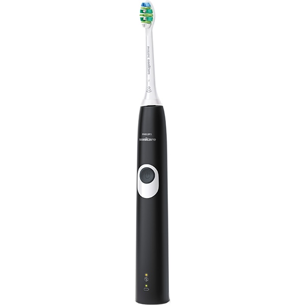 Set 2 Periute de dinti electrice PHILIPS Sonicare HX6800/35, 62000 miscari/min, 1 program, 2 capate, negru/roz