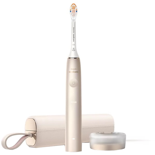 Periuta de dinti electrica PHILIPS Sonicare Prestige 9900 HX9992/11, 5 programe, 62000 miscari/min, 1 capat, Champagne