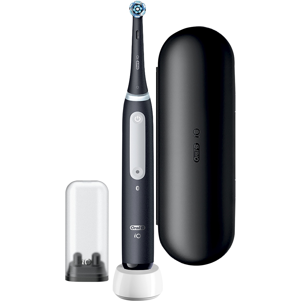 Periuta de dinti electrica ORAL-B iO4, Bluetooth, 40000 pulsatii/min, Curatare 3D, 4 programe, 1 capat, negru