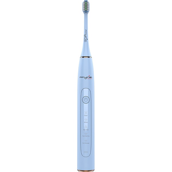 Periuta de dinti electrica MYRIA MY4846BL, 40000 miscari/minut, 5 programe, 3 capete, albastru