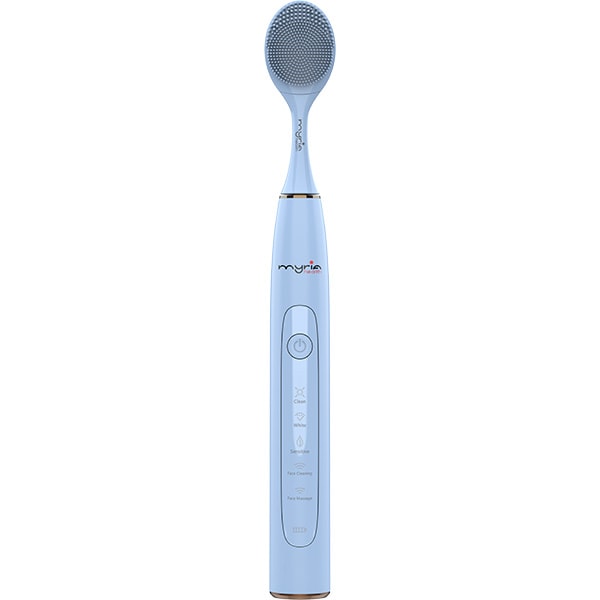 Periuta de dinti electrica MYRIA MY4846BL, 40000 miscari/minut, 5 programe, 3 capete, albastru