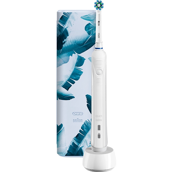Periuta de dinti electrica ORAL-B PRO 1750 Cross Action, Curatare 3D, 1 program, 48800 pulsatii/min, 1 capat, alb