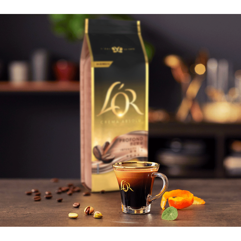 Cafea boabe L'OR Crema Absolu Profond, 500g