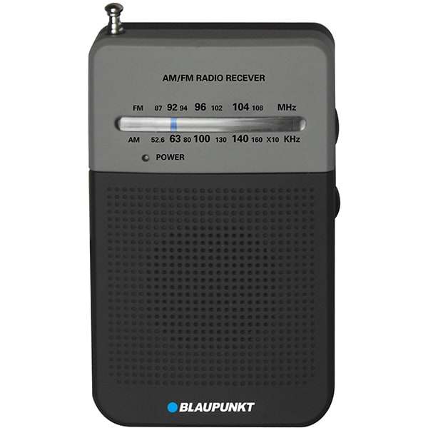 Must Airlines Clip butterfly Radio portabil BLAUPUNKT PR3BK, FM/AM, Jack 3.5mm, negru