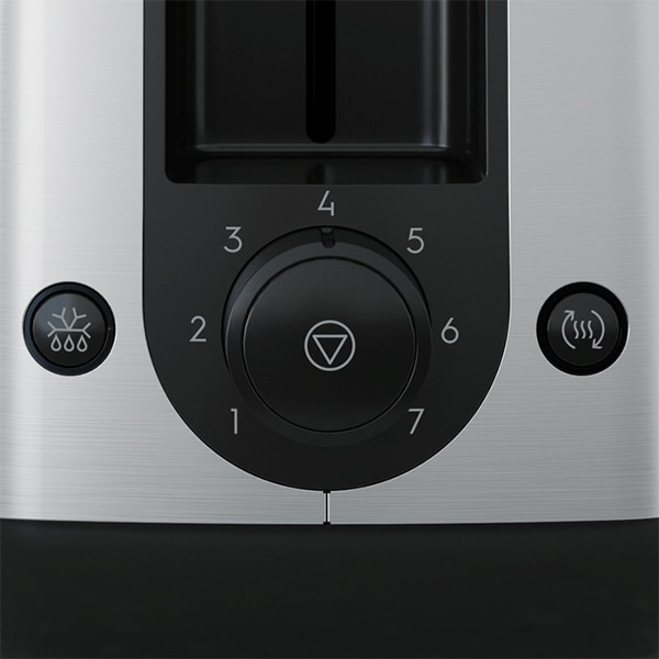Prajitor de paine ELECTROLUX Create 3 E3T1-3ST, 2 felii, 800W, argintiu-negru
