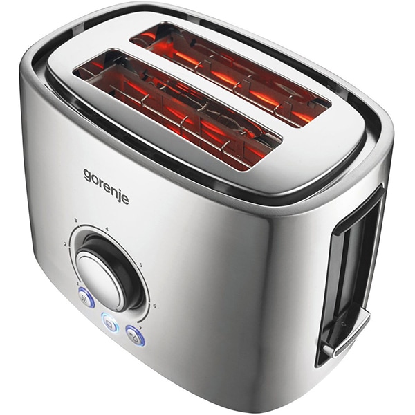 Prajitor de paine GORENJE T1000E, 2 felii, 1000W, argintiu