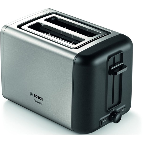 Prajitor de paine BOSCH CompactLine TAT3P420, 2 felii, 970W, argintiu-negru