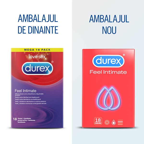 Prezervative DUREX Feel Intimate, 18buc