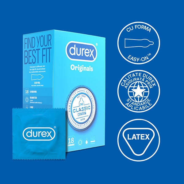 Prezervative DUREX Classic, 18buc
