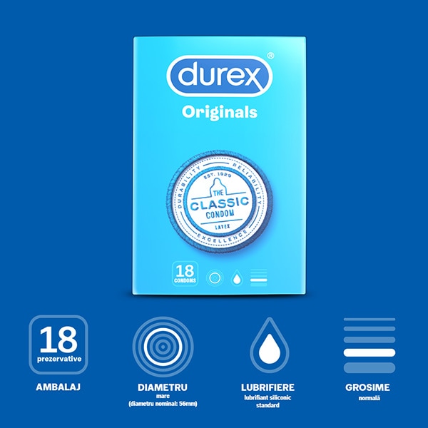 Prezervative DUREX Classic, 18buc