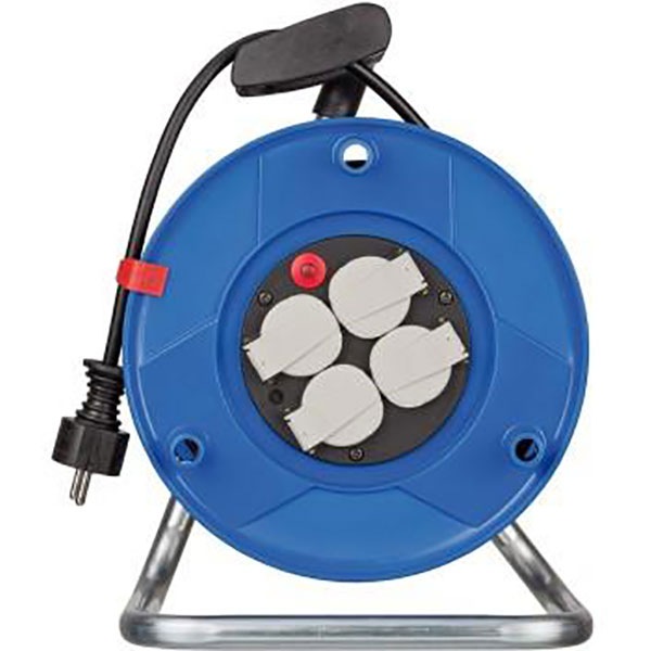 Derulator BRENNENSTUHL Garant 143929, 4 prize, 25m, albastru