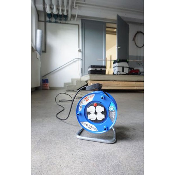 Derulator BRENNENSTUHL Garant 143929, 4 prize, 25m, albastru
