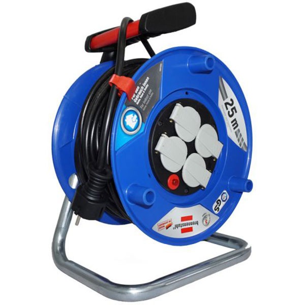 Derulator BRENNENSTUHL Garant 143929, 4 prize, 25m, albastru