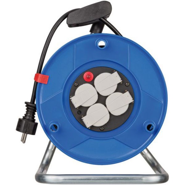 Derulator BRENNENSTUHL Garant 143929, 4 prize, 25m, albastru