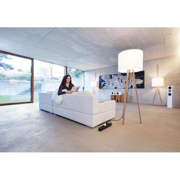 Prelungitor BRENNENSTUHL 154785 Premium-Line, 6 prize Schuko, 3m, H05VV-F 3G1.5mm, intrerupator, negru