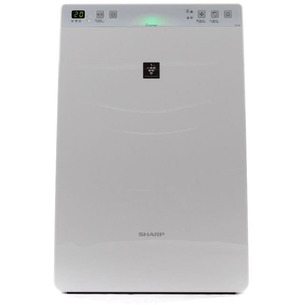 Purificator aer SHARP Plasmacluster KC-F32EU-W, 3 trepte viteza, HEPA, ionizare, umidificatoare, alb-negru 