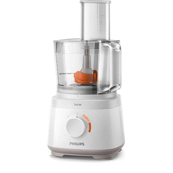 Robot de bucatarie PHILIPS HR7310/00, vas 2.1l, 700W, 2 trepte viteza, alb