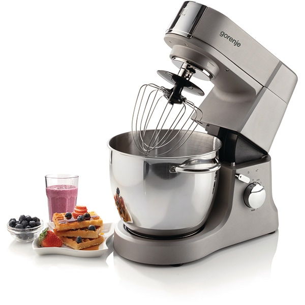 Robot de bucatarie GORENJE MMC1500AL, vas 5.5l, blender 1.5l, 1500W, 6 trepte viteza, argintiu