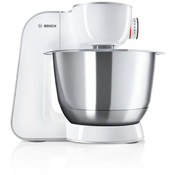 Robot de bucatarie BOSCH MUM58259, vas 3.9l, blender 1.25l, 1000W, 7 trepte viteza, alb-argintiu