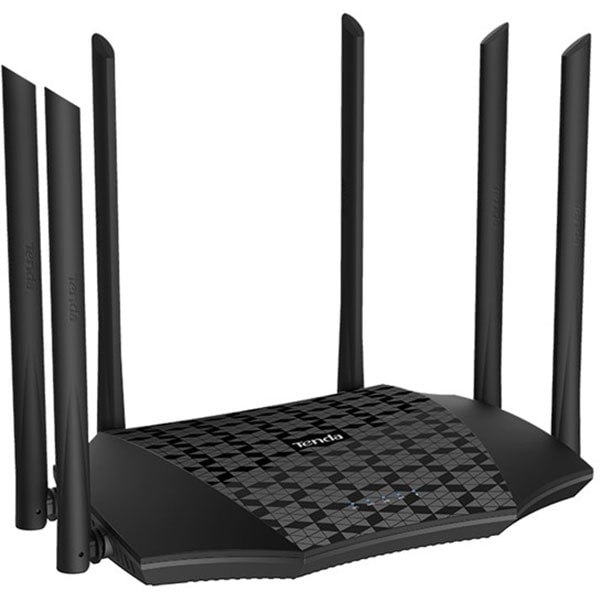 Router Wireless Gigabit TENDA AC21 AC2100, Dual-Band 300 + 1733 Mbps, negru