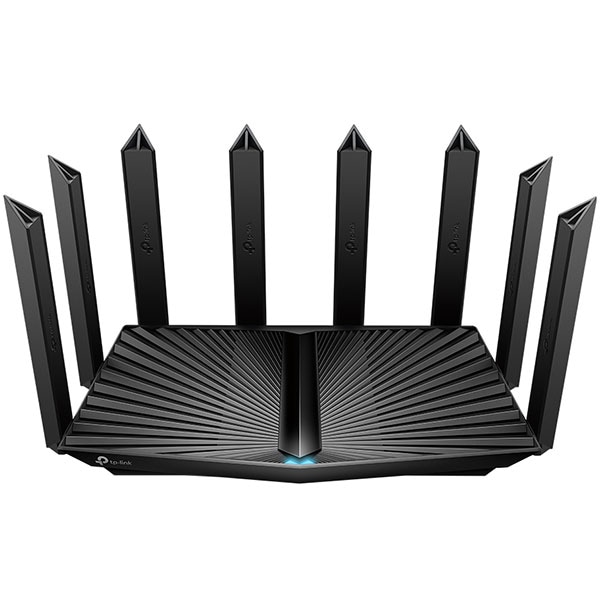 Router Wireless Gigabit TP-LINK Archer AX90 AX6600, Wi-Fi 6, Tri-Band 574 + 1201 + 4804 Mbps, USB 3.0, negru