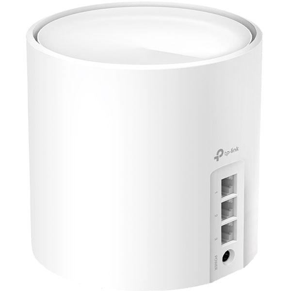 Sistem Wireless Mesh Gigabit TP-LINK Deco X50 AX3000, WI-Fi 6, Dual Band 574 + 2402 Mbps, 2 Buc, alb