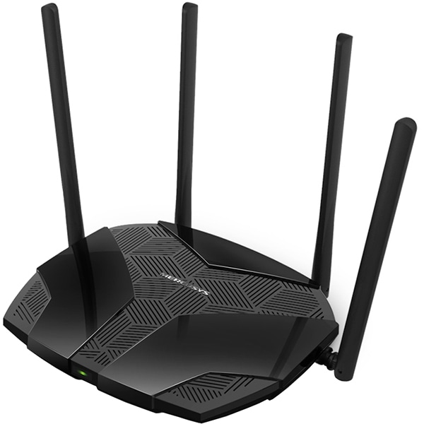 Router Wireless Gigabit MERCUSYS MR80X AX3000, WI-Fi 6, Dual-Band 574 + 2402 Mbps, negru