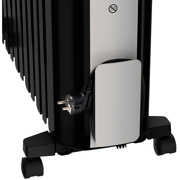 Calorifer electric ROWENTA Intesium Turbo BU2751F0, 12 elementi, 3 trepte putere, 2500W, negru-gri