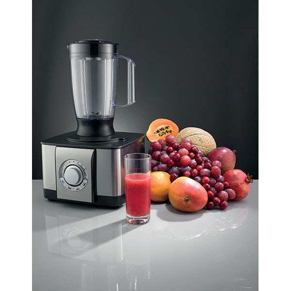 Robot de bucatarie GORENJE SBR1000BE, vas 2.4l, blender 1.5l, 1100W, 5 trepte viteza, argintiu-negru 