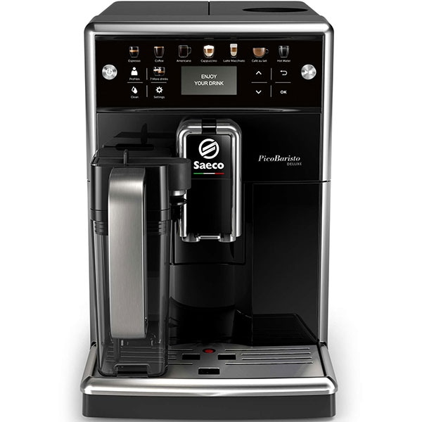 Espressor automat SAECO PicoBaristo Deluxe SM5570/10, 1.7l, Latte Perfetto, AquaClean, negru-argintiu