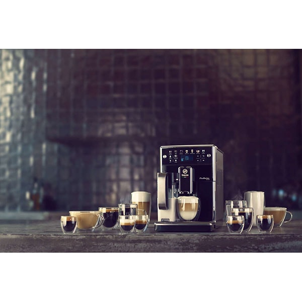 Espressor automat SAECO PicoBaristo Deluxe SM5570/10, 1.7l, Latte Perfetto, AquaClean, negru-argintiu