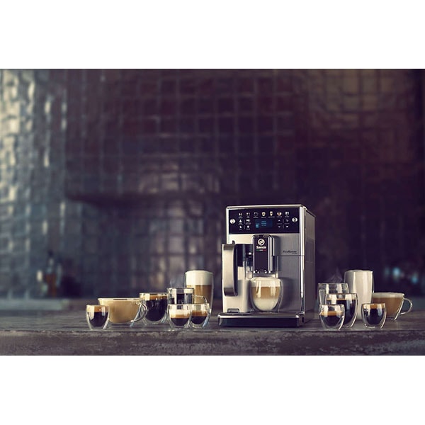 Espressor automat SAECO PicoBaristo Deluxe SM5573/10, 1.7l, Latte Perfetto, AquaClean, argintiu-negru