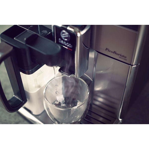 Espressor automat SAECO PicoBaristo Deluxe SM5573/10, 1.7l, Latte Perfetto, AquaClean, argintiu-negru
