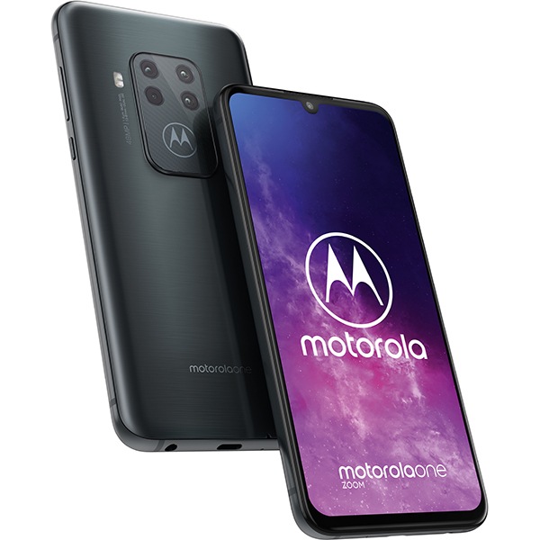 Telefon MOTOROLA One Zoom, 128GB, 4GB RAM, Dual SIM, Electric Gray
