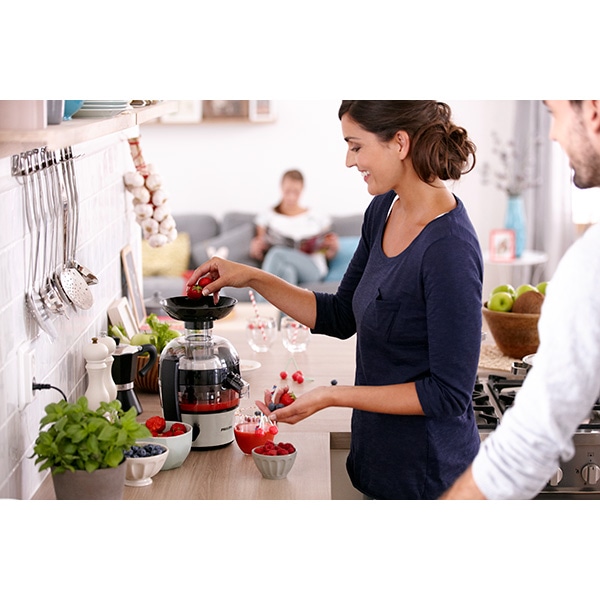 Storcator fructe si legume PHILIPS Viva Collection HR1832/00, 0.5l, 400W, 1 treapta viteza, negru-argintiu