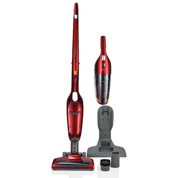 Aspirator vertical GORENJE Freestyle SVC216FR, 0.6l, 21.6V, autonomie max 60 min, iluminare LED, rosu-negru