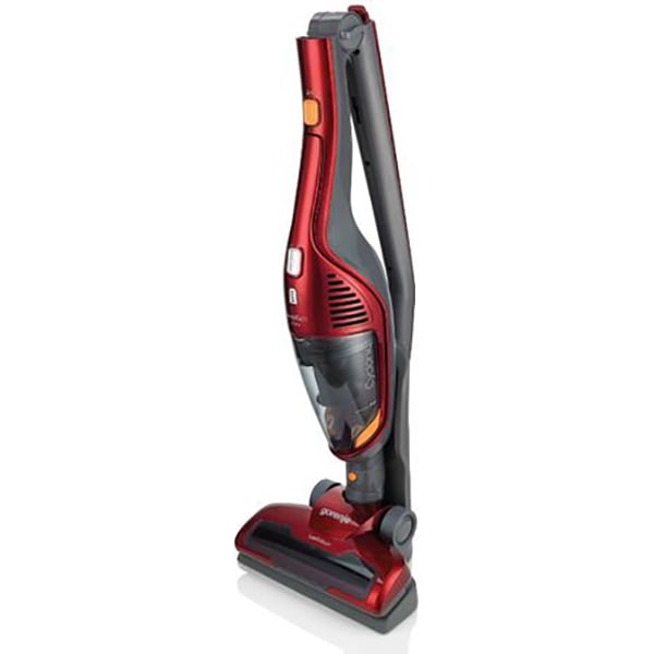 Aspirator vertical GORENJE Freestyle SVC216FR, 0.6l, 21.6V, autonomie max 60 min, iluminare LED, rosu-negru