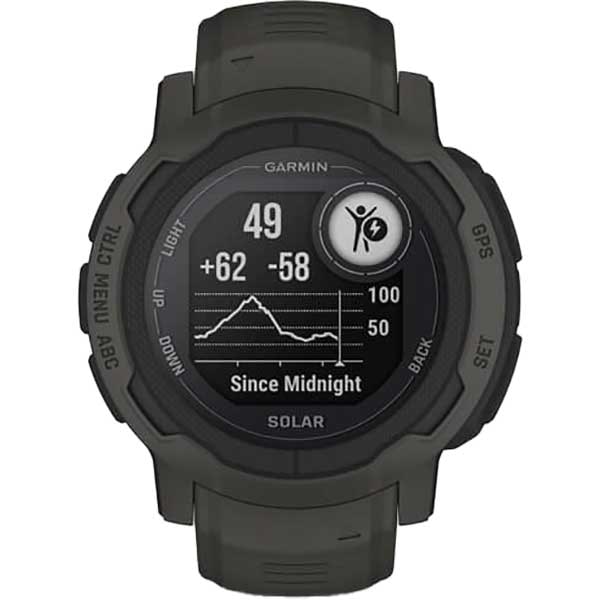 Smartwatch GARMIN Instinct 2 Solar 45mm, Android/iOS, silicon, Graphite