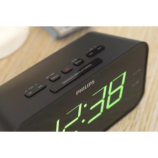 Radio cu ceas PHILIPS TAR3306/12, FM, negru
