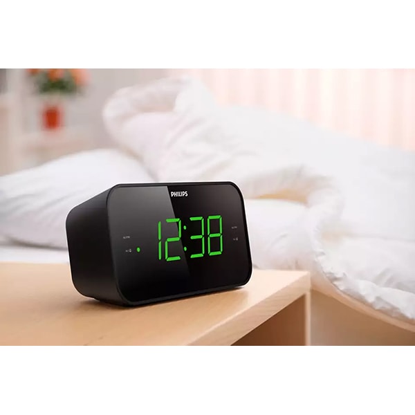 Radio cu ceas PHILIPS TAR3306/12, FM, negru