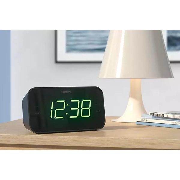 Radio cu ceas PHILIPS TAR3306/12, FM, negru