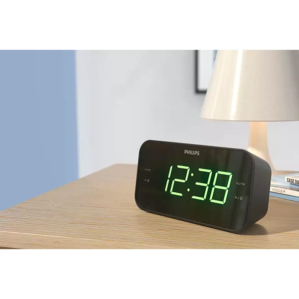Radio cu ceas PHILIPS TAR3306/12, FM, negru