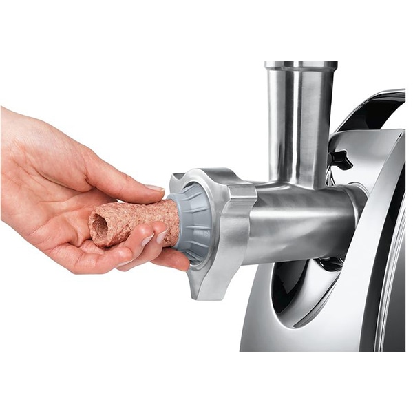Masina de tocat carne BOSCH ProPower MFW68660, 4.3kg/min, 2200W, accesoriu carnati/suc de rosii/kebbe, argintiu-negru