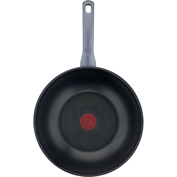 Tigaie Wok TEFAL Daily Cook G7309955, 28cm, otel, argintiu