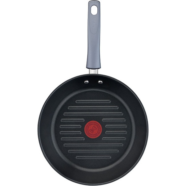 Tigaie TEFAL Grill Daily Cook G7314055, 26cm, otel, argintiu