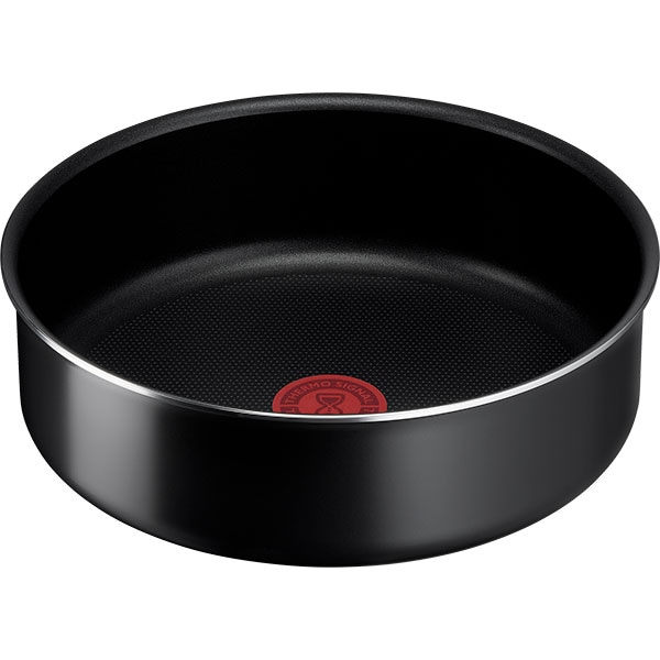 Set vase TEFAL Easy Cook & Clean L1539053, 10 piese, 16-28cm, aluminiu, Thermo Signal, negru