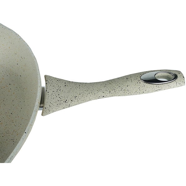 Tigaie marmorata MYRIA MY4410, 28cm, aliaj de aluminiu, crem