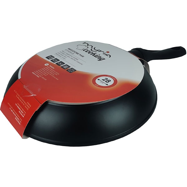 Tigaie MYRIA MY4438-28, 28cm, aliaj aluminiu, negru